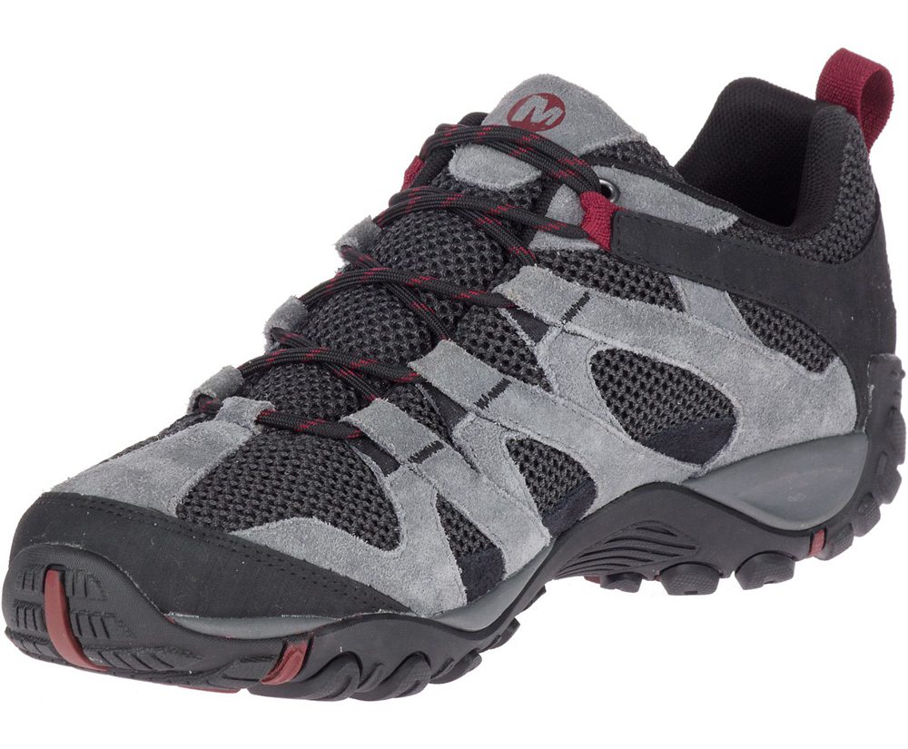 Merrell Sneakers Herre - Alverstone Wide Width - Grå/Sort - QRM791643